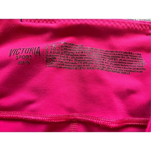 Victoria's Secret Sport Pink Knockout Capri Length Athletic Leggings M - Picture 4 of 9